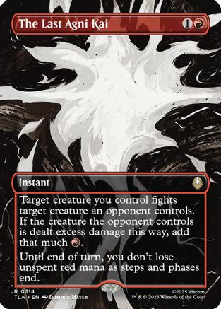 The Last Agni Kai (Borderless) (TLA-314) - Avatar: The Last Airbender [Rare]