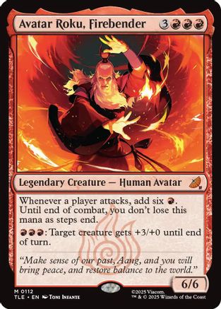 Avatar Roku, Firebender (TLE-112) - Avatar: The Last Airbender: Eternal-Legal Foil [Mythic]