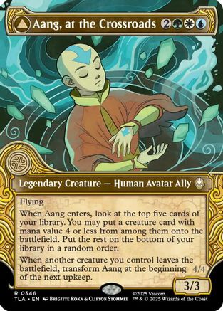 Aang, at the Crossroads (Showcase) (TLA-346) - Avatar: The Last Airbender Foil [Rare]