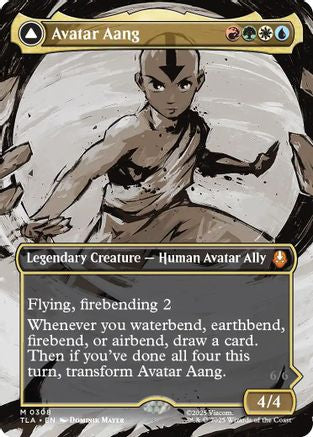 Avatar Aang (Borderless) (TLA-308) - Avatar: The Last Airbender Foil [Mythic]