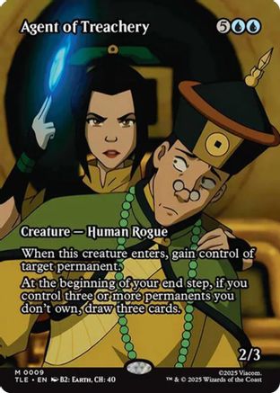 Agent of Treachery (Borderless) (TLE-009) - Avatar: The Last Airbender: Eternal-Legal [Mythic]