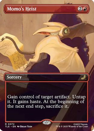 Momo's Heist (Borderless) (TLE-072) - Avatar: The Last Airbender: Eternal-Legal Foil [Rare]