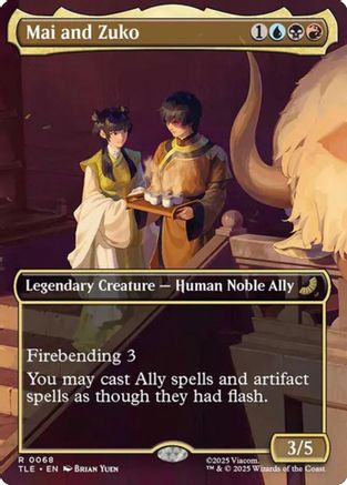 Mai and Zuko (Borderless) (TLE-068) - Avatar: The Last Airbender: Eternal-Legal Foil [Rare]
