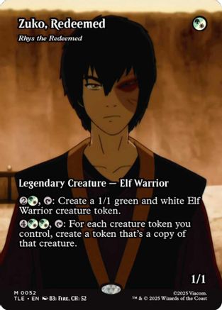 Zuko, Redeemed - Rhys the Redeemed (Borderless) (TLE-052) - Avatar: The Last Airbender: Eternal-Legal [Uncommon]