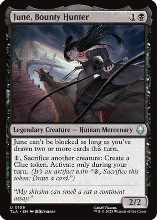 June, Bounty Hunter (TLA-106) - Avatar: The Last Airbender [Uncommon]