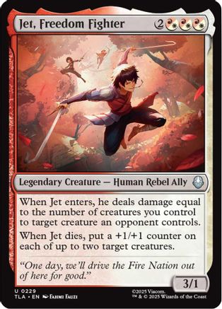 Jet, Freedom Fighter (TLA-229) - Avatar: The Last Airbender Foil [Uncommon]