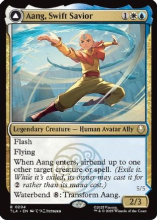 Aang, Swift Savior (TLA-204) - Avatar: The Last Airbender Foil [Rare]