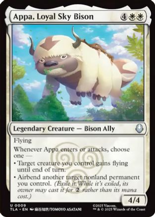 Appa, Loyal Sky Bison (TLA-009) - Avatar: The Last Airbender Foil [Uncommon]