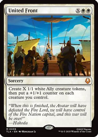 United Front (TLA-039) - Avatar: The Last Airbender Foil [Mythic]