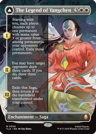 The Legend of Yangchen (Borderless) (TLA-354) - Avatar: The Last Airbender Foil [Mythic]