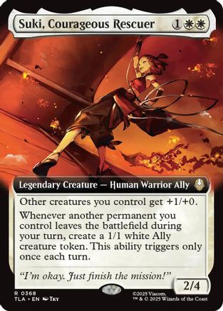 Suki, Courageous Rescuer (Extended Art) (TLA-368) - Avatar: The Last Airbender [Rare]