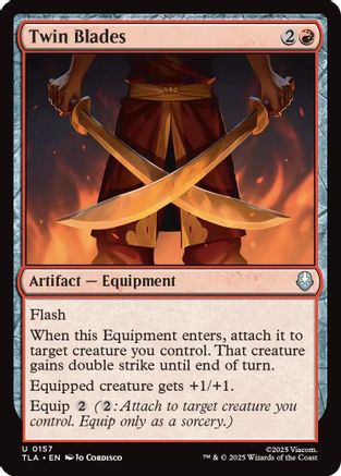 Twin Blades (TLA-157) - Avatar: The Last Airbender Foil [Uncommon]