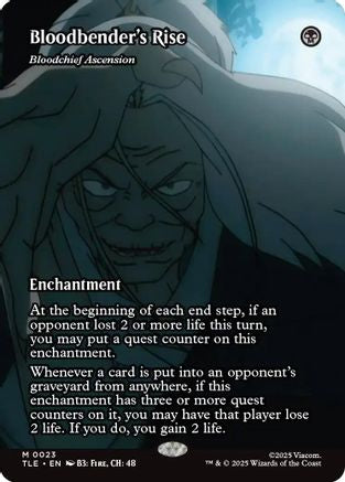 Bloodbender's Rise - Bloodchief Ascension (Borderless) (TLE-023) - Avatar: The Last Airbender: Eternal-Legal [Common]