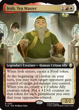 Iroh, Tea Master (Extended Art) (TLA-381) - Avatar: The Last Airbender [Rare]