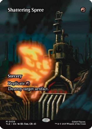 Shattering Spree (Borderless) (TLE-036) - Avatar: The Last Airbender: Eternal-Legal [Mythic]