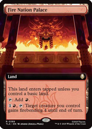 Fire Nation Palace (Extended Art) (TLA-389) - Avatar: The Last Airbender Foil [Rare]