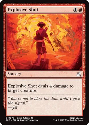 Explosive Shot (0279) (TLE-279) - Avatar: The Last Airbender: Eternal-Legal [Common]