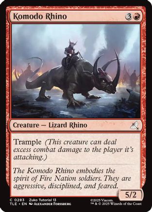 Komodo Rhino (0283) (TLE-283) - Avatar: The Last Airbender: Eternal-Legal [Common]