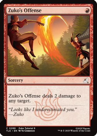 Zuko's Offense (0288) (TLE-288) - Avatar: The Last Airbender: Eternal-Legal [Common]