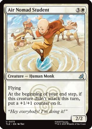 Air Nomad Student (TLE-075) - Avatar: The Last Airbender: Eternal-Legal Foil [Uncommon]