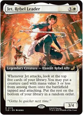 Jet, Rebel Leader (Extended Art) (TLE-172) - Avatar: The Last Airbender: Eternal-Legal [Rare]