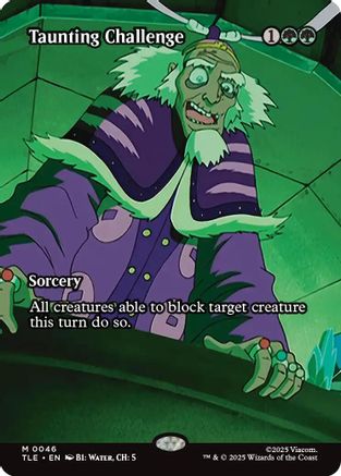 Taunting Challenge (Borderless) (TLE-046) - Avatar: The Last Airbender: Eternal-Legal Foil [Mythic]