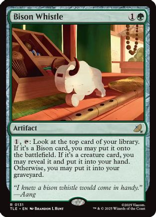 Bison Whistle (TLE-131) - Avatar: The Last Airbender: Eternal-Legal Foil [Rare]