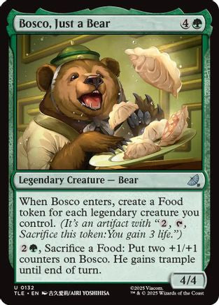 Bosco, Just a Bear (TLE-132) - Avatar: The Last Airbender: Eternal-Legal Foil [Uncommon]