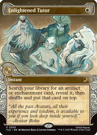 Enlightened Tutor (Showcase) (TLE-305) - Avatar: The Last Airbender: Eternal-Legal [Promo]