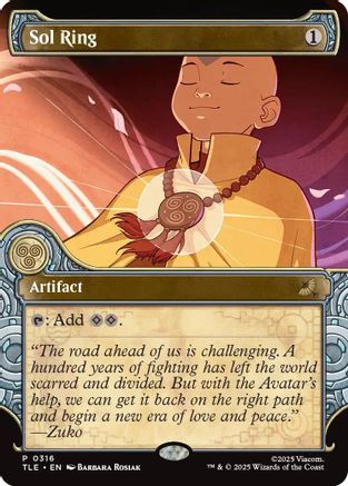 Sol Ring (Showcase) (TLE-316) - Avatar: The Last Airbender: Eternal-Legal [Promo]