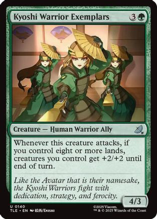 Kyoshi Warrior Exemplars (TLE-140) - Avatar: The Last Airbender: Eternal-Legal Foil [Uncommon]