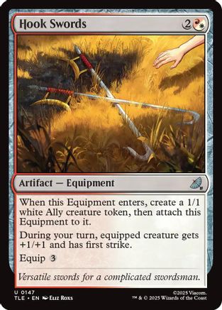 Hook Swords (TLE-147) - Avatar: The Last Airbender: Eternal-Legal Foil [Uncommon]