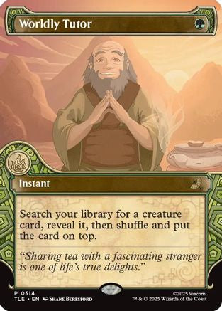 Worldly Tutor (Showcase) (TLE-314) - Avatar: The Last Airbender: Eternal-Legal [Promo]