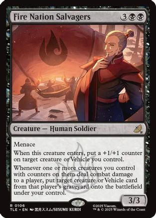 Fire Nation Salvagers (TLE-106) - Avatar: The Last Airbender: Eternal-Legal Foil [Rare]