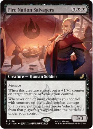 Fire Nation Salvagers (Extended Art) (TLE-188) - Avatar: The Last Airbender: Eternal-Legal [Rare]