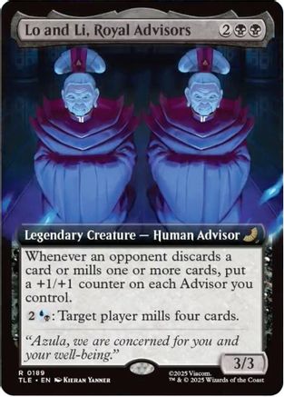 Lo and Li, Royal Advisors (Extended Art) (TLE-189) - Avatar: The Last Airbender: Eternal-Legal Foil [Rare]