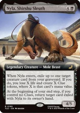Nyla, Shirshu Sleuth (Extended Art) (TLE-190) - Avatar: The Last Airbender: Eternal-Legal Foil [Rare]