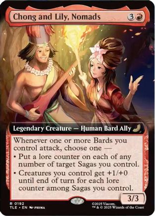 Chong and Lily, Nomads (Extended Art) (TLE-192) - Avatar: The Last Airbender: Eternal-Legal Foil [Rare]