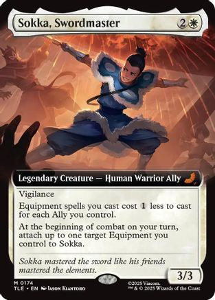 Sokka, Swordmaster (Extended Art) (TLE-174) - Avatar: The Last Airbender: Eternal-Legal Foil [Mythic]