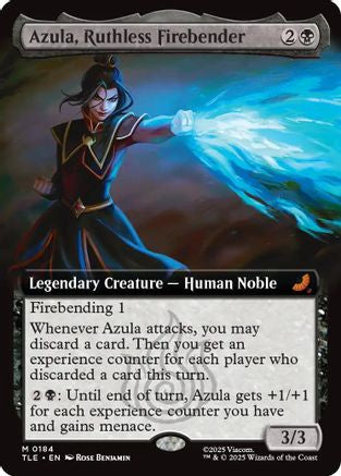 Azula, Ruthless Firebender (Extended Art) (TLE-184) - Avatar: The Last Airbender: Eternal-Legal [Mythic]
