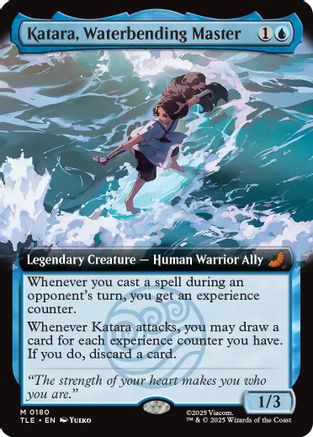 Katara, Waterbending Master (Extended Art) (TLE-180) - Avatar: The Last Airbender: Eternal-Legal Foil [Mythic]