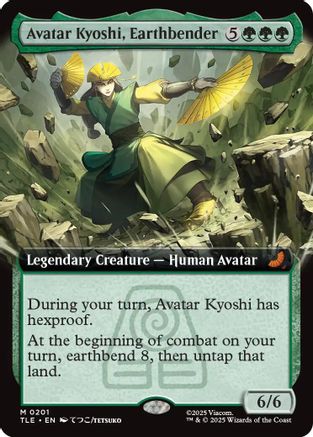 Avatar Kyoshi, Earthbender (Extended Art) (TLE-201) - Avatar: The Last Airbender: Eternal-Legal Foil [Mythic]