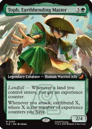 Toph, Earthbending Master (Extended Art) (TLE-209) - Avatar: The Last Airbender: Eternal-Legal [Mythic]