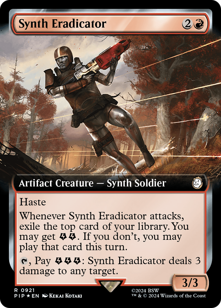 Synth Eradicator (PIP-921) - Fallout: (Extended Art) Foil [Rare]