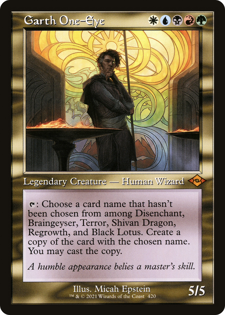 Garth One-Eye (MH2-420) - Modern Horizons 2 Etched Foil [Mythic] Retro Frame