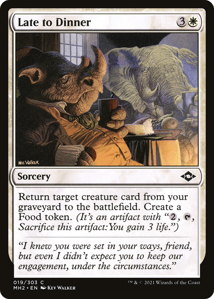 Late to Dinner (MH2-019) - Modern Horizons 2 Foil [Common]