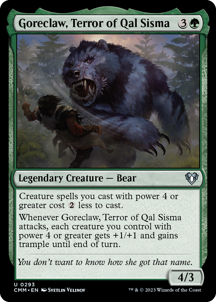 Goreclaw, Terror of Qal Sisma (CMM-293) - Commander Masters [Uncommon]
