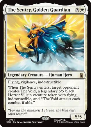 The Sentry, Golden Guardian (MSH-035) - Marvel Super Heroes [Rare]