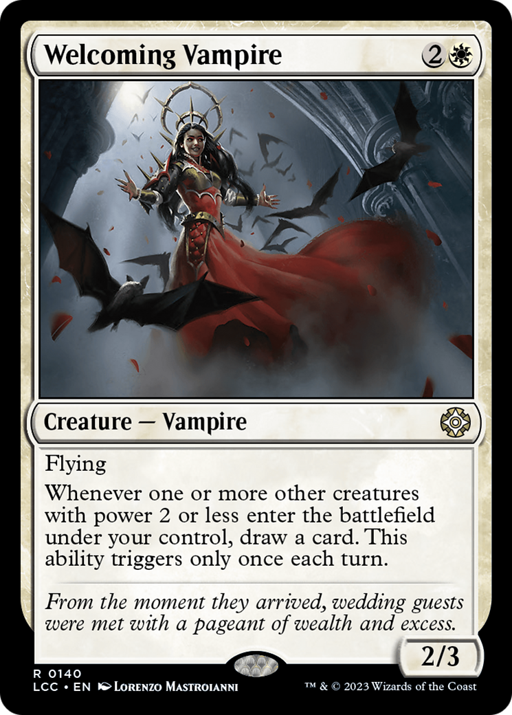Welcoming Vampire (LCC-140) - The Lost Caverns of Ixalan Commander [Rare]