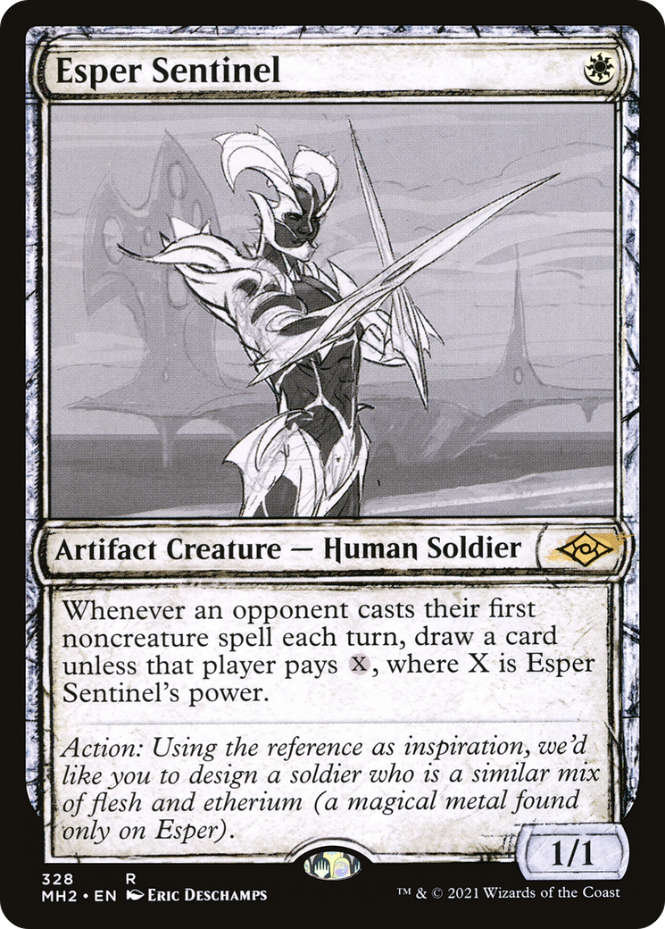 Esper Sentinel (MH2-328) - Modern Horizons 2: (Showcase) Foil [Rare]
